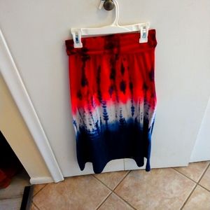 Justice skirt tie-dyed
